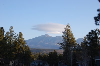 Cloud over Peaks, Thursday, 3/26/08
