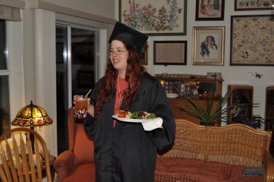 Tracy's graduation with her Masters Degree, December 11, 2009