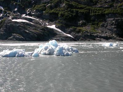 tiny icebergs by Beloit glacier