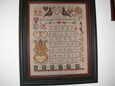 Birds of a Feather-Happy Hearts Sampler