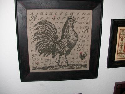 Birds of a Feather-Toile Rooster