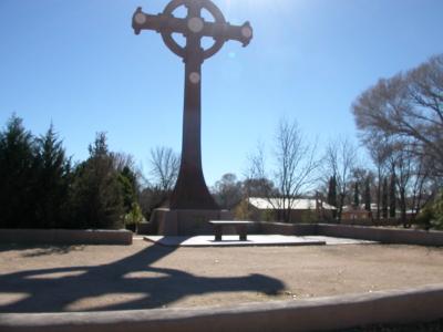 70-foot-high Celtic cross, Holy Trinity Monastery, St. David, AZ