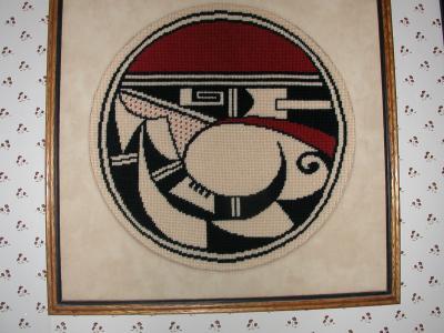 Needlepoint-Native American Pottery