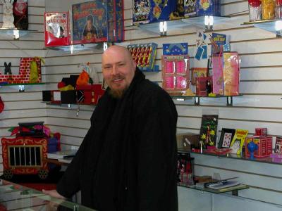 Robert in the magic store