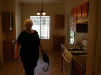 in the kitchen