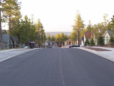 North from the house