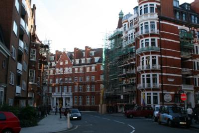Some houses next to Harrods
