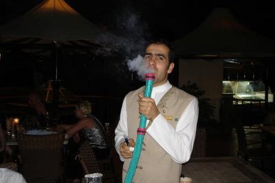 Mohhamed Ali smoking pipe