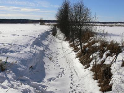 Storn vid Hallsberg. The Big river by Hallsberg