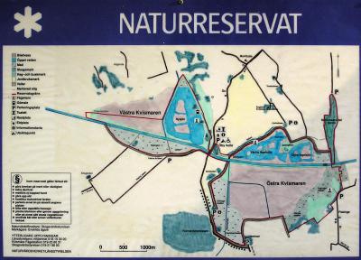Karta över Kvismaren - Map of Lake Kvismaren