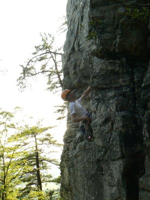 Climbing at Pilot Mountain 9/1/08 [gallery]