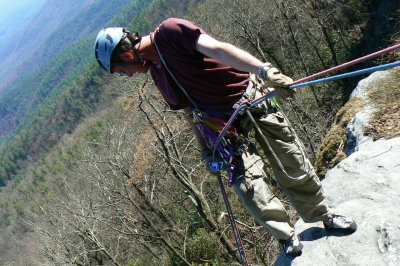 Climbing at Table Rock, NC 4/2/10 (gallery)