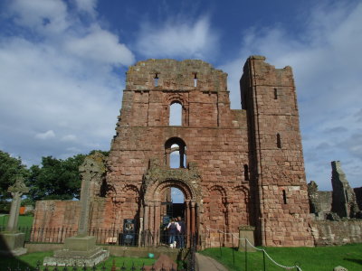 Lindisfarne Priory,the remains.