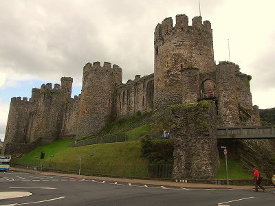 Conwy Castle,the north range of towers.