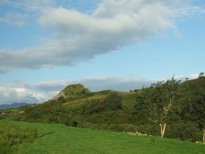 Castell Prysor,looking west.