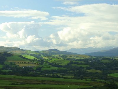 Looking south to Trawsfynydd,from Tomen-y-mur.