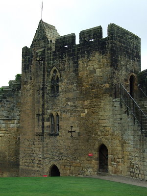 Alnwick Castle,a tower