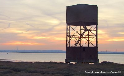 Early Radar Tower of WW2 ,at the riverside,near the old jetty