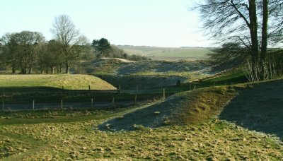 Avebury :banks and ditches.