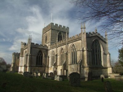 Edington  Priory  Church , looking  west.