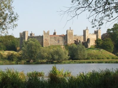 Framlingham Castle,looking east across The Mere