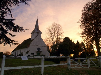 St.Mary and All Saints,just after sunrise.