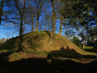Annan  Castle, the  motte; the  home  of  Robert  The  Bruce.