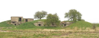 WW2 gun emplacement,with its own moat.