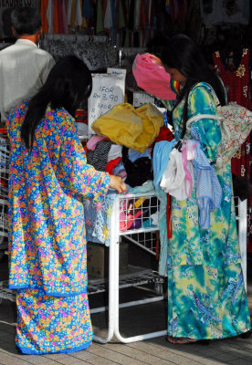 Shoppers in Kuching