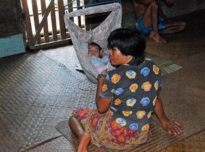 Naptime in the Longhouse Communal Corridor