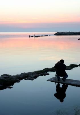 Bombay Beach At Sunset