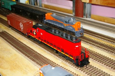 O gauge layout under construction