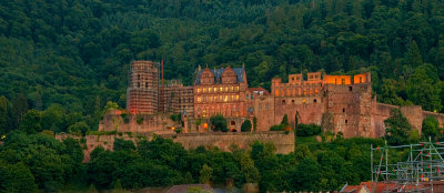 Dusk In Heidelberg - Lights Coming On