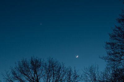 Venus and Crescent Moon