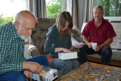 Bill Sapphire and Dave puzzling