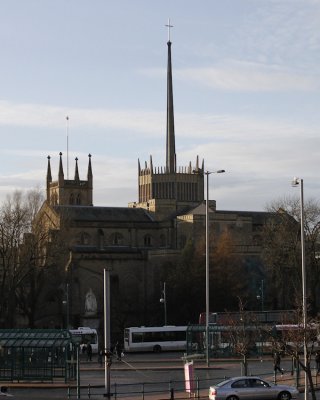 Blackburn Cathedral across the Boulevard