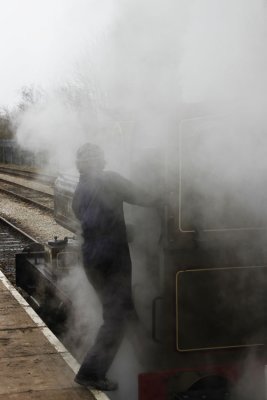 Wreathed in steam
