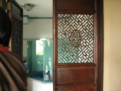 doors leading to the master's bath