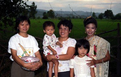 Dao with her two aunts and two cousins