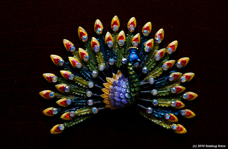 Peacock on Jewelry Box
