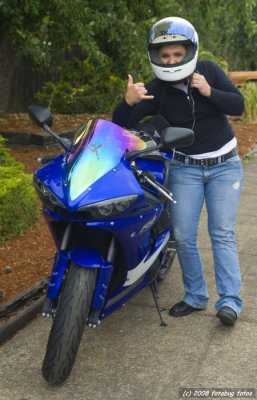 Cool motorcyclist