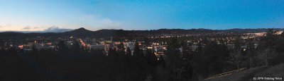 Panorama of Eugene from Skinners Butte