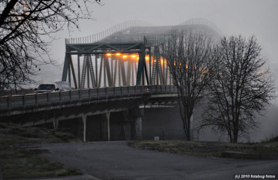 Springfield Bridge In Fog