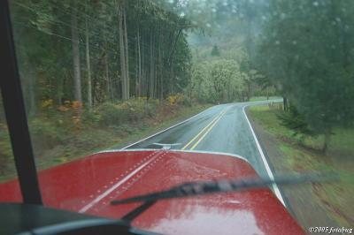 Truckin' in the rain