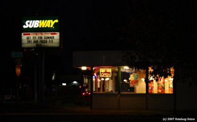 Subway in the dark