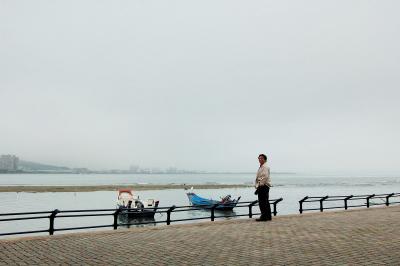 In the morning on the Tamsui Riverside
