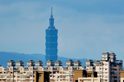 Overlooking Taipei 101 from MRT Xiaobitan(Siaobitan) Station