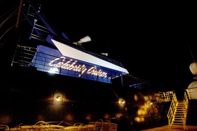 Celebrity Cruises is shining in the night
See the place