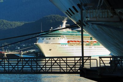 Another ship visiting Juneau: Vision of the Seas
See the place