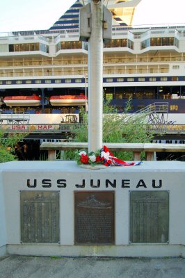 The memorial in memory of the light cruiser USS JUNEAU
See the place